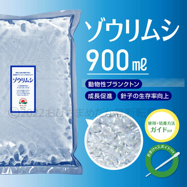 特濃縮【ゾウリムシ　種水　増量　900ml】めだか　メダカ　針子　エサ 稚魚　psb　 金魚　ミジンコ　クロレラ　ミドリムシ スポイト付き