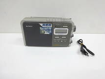 SONY FM/AMポータブルラジオ ICF-M770V シンセサイザーラジオ ソニー 受信確認済み M3048_画像1