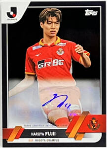 【藤井陽也/10枚限定】2023 Topps Jリーグ 名古屋グランパス 直筆サイン Black 02/10