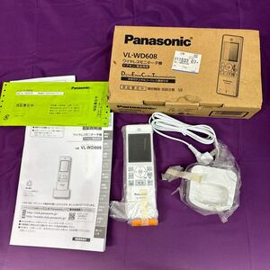 ◆未使用保管品 Panasonic/パナソニック ワイヤレスモニター 子機 VL-WD608 ドアホン/電話両用 充電台セット 125-99