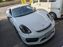 ポルシェ　981ケイマン GT４　６MT　ディーラー車　PORSCHE cayman GT4　 白　左ハンドル_画像1