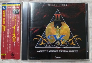 ミュージック・フロム・イース Ⅱ 廃盤帯付国内盤中古CD music from Ys 2 古代祐三 難波弘之 K32X 7704 3200円盤