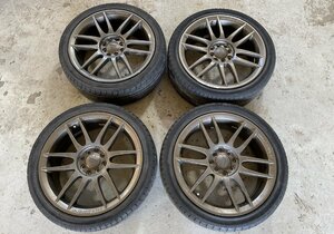 【TH-002】5ZIGENホイール+タイヤセット☆215/40R17☆17x7JJ 8穴/48/PCD100/114.3　※11/30以降掲載取り下げ！在庫全処分セール※