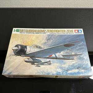 【未組立品】TAMIYA MITSUBISHI A6M2 ZERO FIGHTER ZEKEプラモデル 1/48