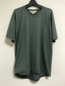 美品 定価12100円 olde h & daughter SUVIN PLAIN STICH CREW NECK SHORT SLEEVE sage green size4 / homesteader Fauves