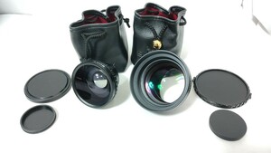 SONY WIDE CONVERSION LENS x0.6 VCL-0637H + SONY TELE CONVERSION LENS x2.0 CONVERSION LENS 2本 セット