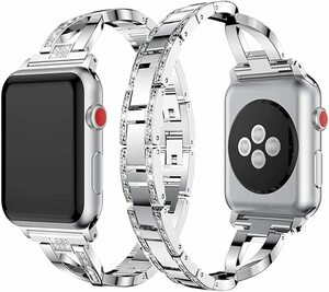 Apple Watch アップルウォッチ バンド(シルバー色 42/44mm用）