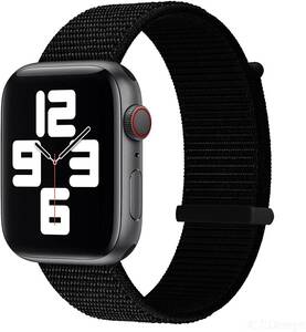 Apple watch バンド 面ファスナー式 第七世代 専用 マジックテープ式 ウーブンナイロン製 交換バンド 軽量 通気性が 38mm 40mm 41mm