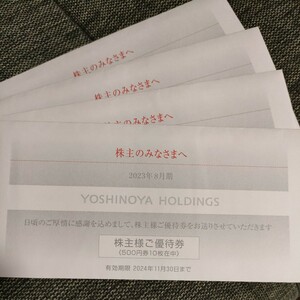 最新吉野家 ホールディングス 株主優待券20000円分牛丼