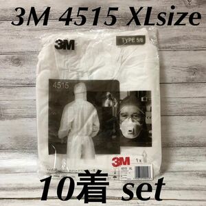 3M ■ 防護服 化学防護服 防塵服 ■ 4515 XLサイズ■ 10着セット