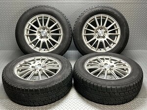 【中古】グッドイヤー アイスナビZEAII 195/65R15 weds 15×6J+43 5穴100プリウス カローラスポーツ アリオン インプレッサ(23110002)