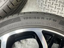 【新車外し】スイフトスポーツ ZC33S 純正 17x6.5J+50 5穴114.3 コンチネンタル コンチスポーツコンタクト5 195/45R17 スイスポ (23110110_画像2