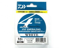 ダイワ(DAIWA) UVF エメラルダス デュラセンサー(EMERALDAS DURASENSOR) 4ブレイドホワイトSi2 0.6号 100m ホワイト PEライン 10ｌｂ_画像1