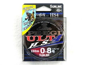 サンライン(SUNLINE) ソルティメイト(SaltiMate) PE EGI ULT HS4 0.8号 180m マルチカラー PEライン 13.2ｌｂ 4ブレイド 4X 4本編み