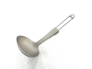  Uni frame (UNIFLAME) Trail ladle Ti ladle . Tama folding spoon tableware table wear mobile convenience compact light weight 
