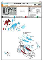 エデュアルド ズーム1/48 FE1390 Hawker Hunter GA.11 for Airfix kits_画像2