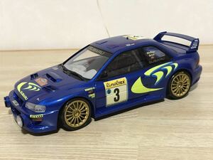 送料無料　1/24 プラモデル完成品　スバル インプレッサ WRC ラリーカー　SUBARU IMPREZA RALLY CAR