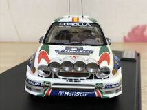 1/24 プラモデル完成品　ジャンク　トヨタ　カローラ WRC ラリーカー　ケース付き　TOYOTA COROLLA RALLY CAR GREAT BRITAIN_画像2