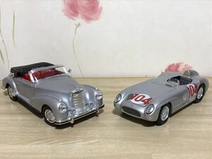 送料無料　1/18 メルセデスベンツ クラシックカー ミニカーセット 300SLR 1955 300S マイスト Maisto ウェリー WELLY MERCEDES BENZ