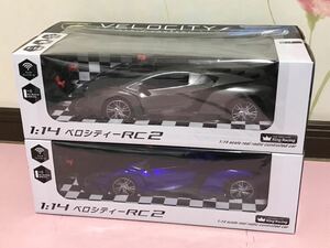 未開封　1/14 スーパーカー　ラジコンカー　2台セット　ベロシティーRC2 ラジオコントロールカー VELOCITY RADIO CONTROL CAR