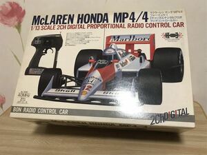 当時物　1/13 マクラーレン ホンダ MP4/4 フォーミュラーカー　ジャンク　ラジコンカー　ボン BON McLAREN HONDA FORMULAR CAR F1