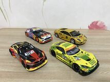 送料無料　1/32 ジャンク スロットカー 4台セット　メルセデスAMG BMW Z4 GT3 ランボルギーニ ムルシエラゴ SLOT CAR carrera等_画像1