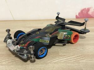 送料無料　当時物　タミヤ　ミニ四駆　シャドウブレイカー　カスタム車体　スーパーXシャーシ　改造車　TAMIYA LED仕様