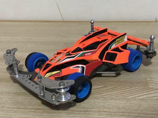 送料無料　当時物　タミヤ　ミニ四駆　ナックルブレイカー　カスタム車体　スーパーXシャーシ　改造車　TAMIYA