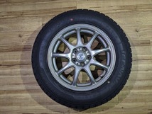 2022年 スタッドレス GOODYEAR ICE NAVI7 195/65R15 91Q DIOS 15 6J +45 PCD100 5H プリウス ウィッシュ アリオン 等 C149_画像3