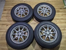 2022年 スタッドレス GOODYEAR ICE NAVI7 195/65R15 91Q DIOS 15 6J +45 PCD100 5H プリウス ウィッシュ アリオン 等 C149_画像1