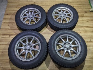 2022年 スタッドレス GOODYEAR ICE NAVI7 195/65R15 91Q DIOS 15 6J +45 PCD100 5H プリウス ウィッシュ アリオン 等 C149