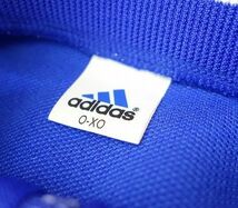 ヴィンテージ 90年代 古着 adidasトレーニング 上 スポーツウエア ジャージ 3ライン O-XOサイズ トリコ×マルチカラー 白青赤_画像6