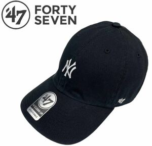 47 フォーティーセブン キャップ ベースランナー 柔らか ヤンキース ブラック　帽子　ニューヨークヤンキース 新品
