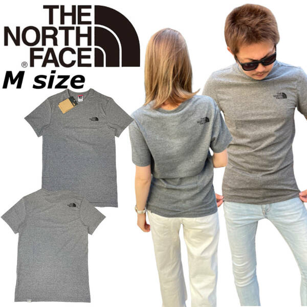 ノースフェイス 半袖 Tシャツ NF0A2TX5 シンプルドーム グレー Mサイズ ロゴ ユニセックス THE NORTH FACE S/S SIMPLE DOME TEE 新品