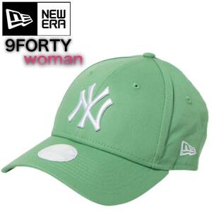 ニューエラ キャップ ナインフォーティ　ヤンキース　グリーン　9FORTY キャップ帽子 ニューヨークヤンキース レディース　新品