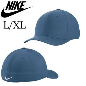 ナイキ Nike キャップ スウッシュ 帽子 速乾 刺繍ロゴ AA1860 ヘリテージ86 NIKE Dri-FIT CLASSIC 99 CAP ネイビー L/XL 新品