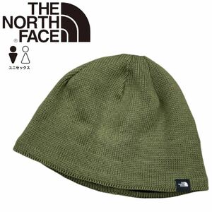 ノースフェイス ビーニー ニット帽 NF0A4VUB ボックスロゴ フリース生地 オリーブ ワンサイズ THE NORTH FACE MOUNTAIN BEANIE 新品