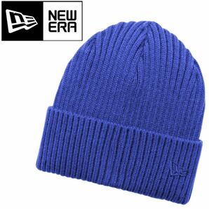 ニューエラ ニットキャップ NE908 ビーニー帽 刺繍ロゴ ワンサイズ ロイヤル ユニセックス 防寒 NEWERA CLASSIC CUFF BEANIE 新品