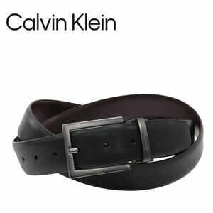 カルバンクライン CALVIN KLEIN ベルト メンズ 11CK020015 リバーシブル ブラック フリーサイズ 牛革 アクセサリー 小物 CALVIN KLEIN 新品