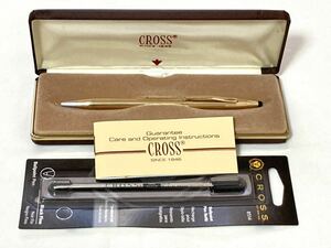【超美品】 CROSS クロス 旧ロゴ クラシックセンチュリー 14金張り ボールペン ヴィンテージ 黒純正リフィル付き (2)