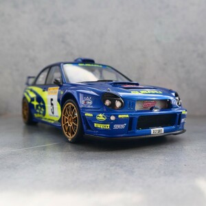 タミヤ　スバルインプレッサ　WRC 2001 モンテカルロラリー　バーンズ仕様　1/24 組立済みプラモデル　ジャンク品　TAMIYA SUBARU impreza