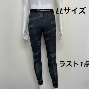  new goods 15795 Champion Champion LL blue Logo men's leggings long spats under wear running . sweat speed . sport wear UV cut 