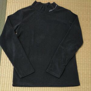 ポンポネットジュニア　長袖 ハイネックカットソー　黒　Ｌ 160 ナルミヤ　narumiya