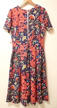 新品 LuLaRoe 花柄 ワンピース L_画像2