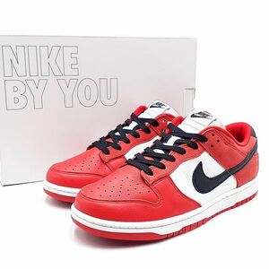 ◆未使用◆ ナイキ NIKE ナイキ バイ ユー NIKE BY YOU スニーカー 靴 シューズ AH7979-992 DUNK LOW US9.5 27.5cm 赤系 01-23110603-W