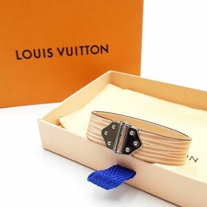 ◆超美品◆ ルイヴィトン LOUIS VUITTON ブレスレット バングル アクセサリー 小物 M6754F ブラスレ スピリット エピ レザー 01-23111508-b