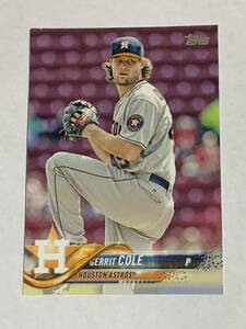 GERRIT COLE 2018 TOPPS SERIES 2 #443 YANKEES ASTROS やや難有り 即決