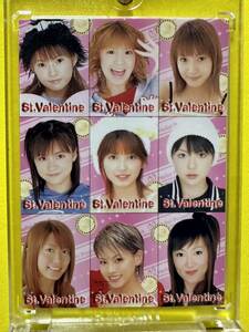 ハロプロSHOP限定　バレンタインカード2003 集合ピンク　なっち　矢口真里　藤本美貴　里田まい