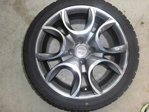 外車　冬用タイヤ１台分　MAK トリノ TORINO 16インチ 6.5J 4H-PCD98 +35 GOODYEAR　ICENAVI７195/45R16 4本 フィアット FIAT アバルト595