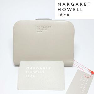 【新品タグ付き】マーガレットハウエルアイデア 二つ折り財布ライジア オフホワイト